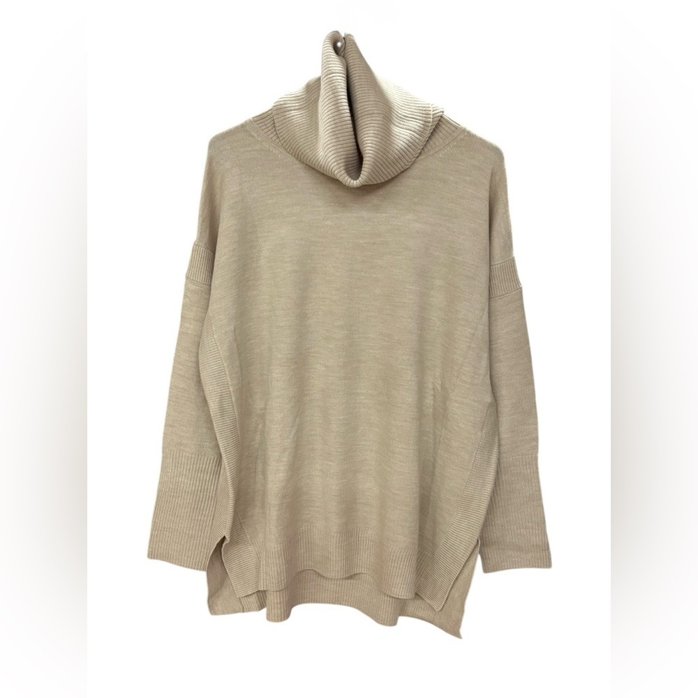 French Connection Beige Cowl Neck Sweater